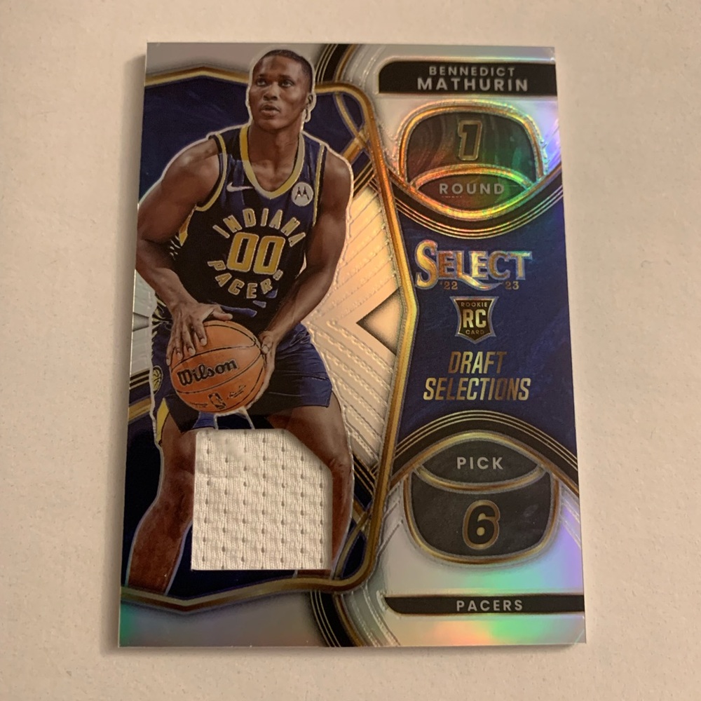 2022-23 Select Bennedict Mathurin Draft Selections Rookie Materials DSM-BM RC